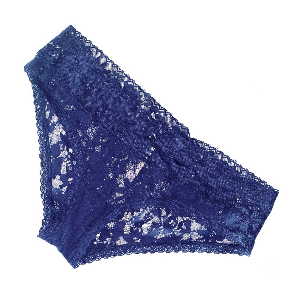 Victoria’s Secret blue lace hipster panties size L